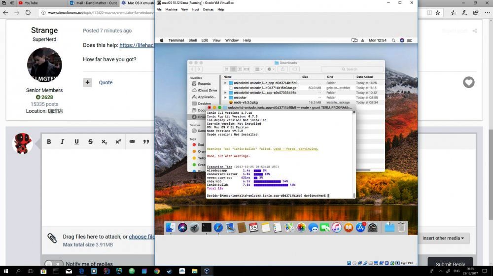 executor mac emulator ubuntu